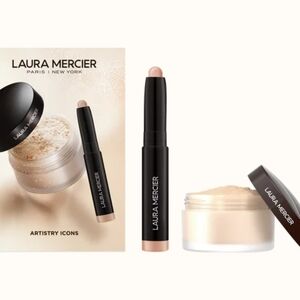 🎁BEST PRODUCT Laura Mercier Translucent Setting Powder and Caviar Eye Stick